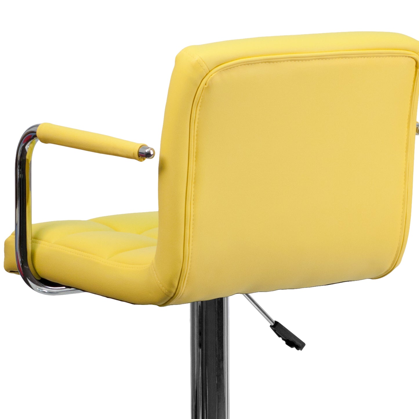 Yellow Quilted Vinyl Barstool CH-102029-YEL-GG