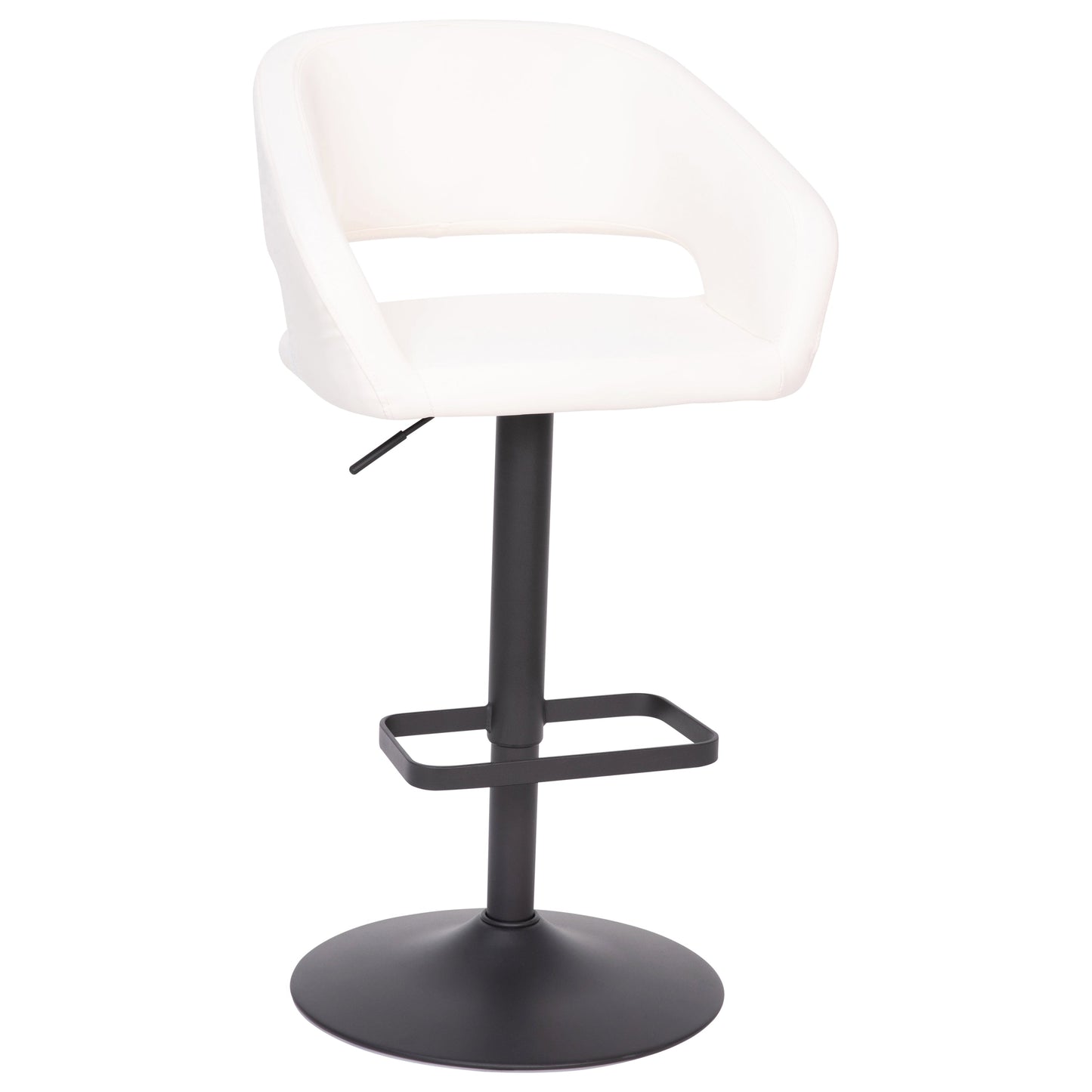 White Vinyl Barstool CH-122070-WHBK-GG