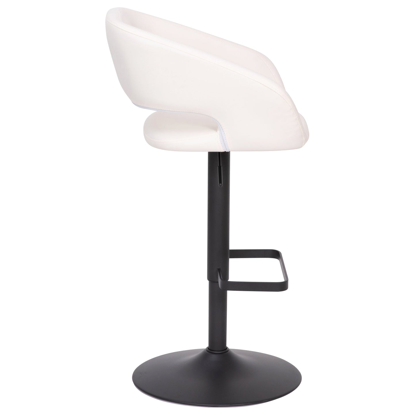 White Vinyl Barstool CH-122070-WHBK-GG