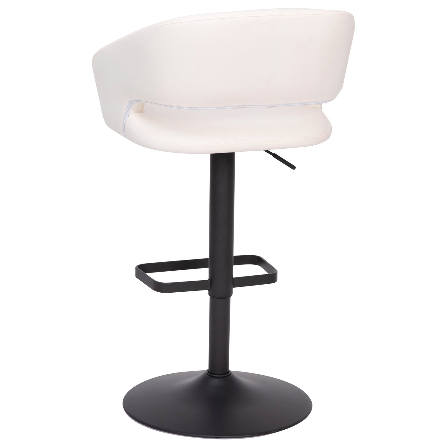 White Vinyl Barstool CH-122070-WHBK-GG