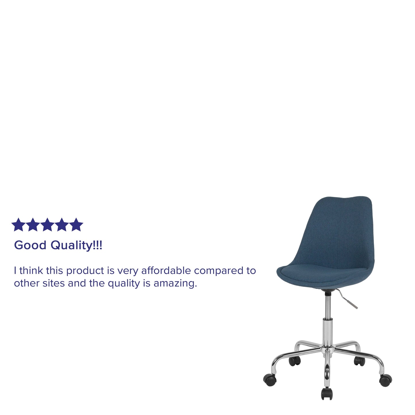 Blue Fabric Task Chair CH-152783-BL-GG