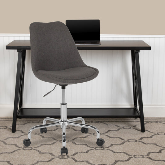 Dark Gray Fabric Task Chair CH-152783-DKGY-GG