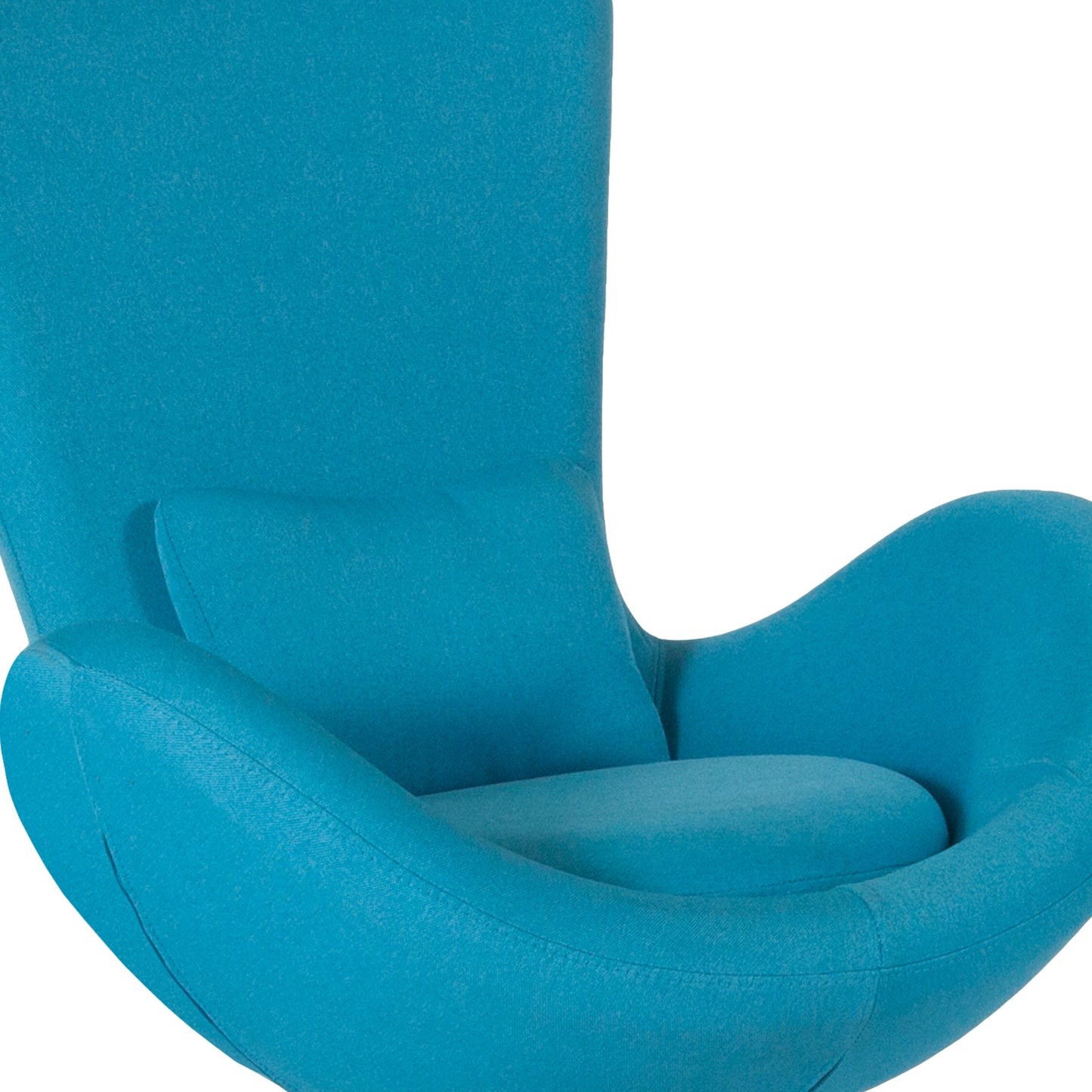 Aqua Fabric Egg Series Chair CH-162430-AQ-FAB-GG