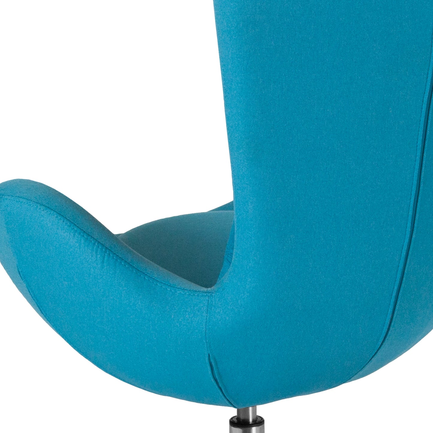 Aqua Fabric Egg Series Chair CH-162430-AQ-FAB-GG