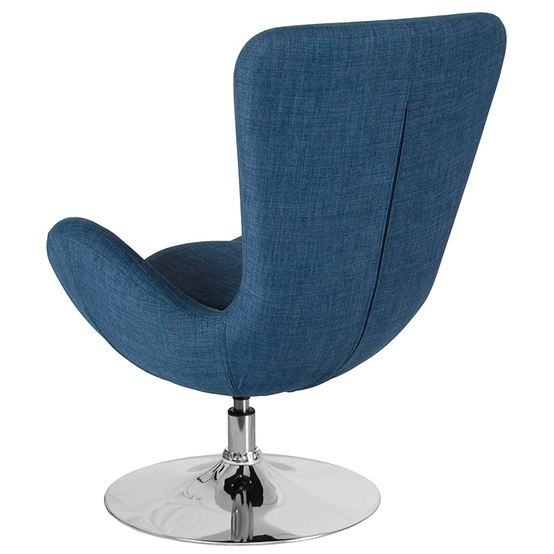 Blue Fabric Egg Series Chair CH-162430-BL-FAB-GG