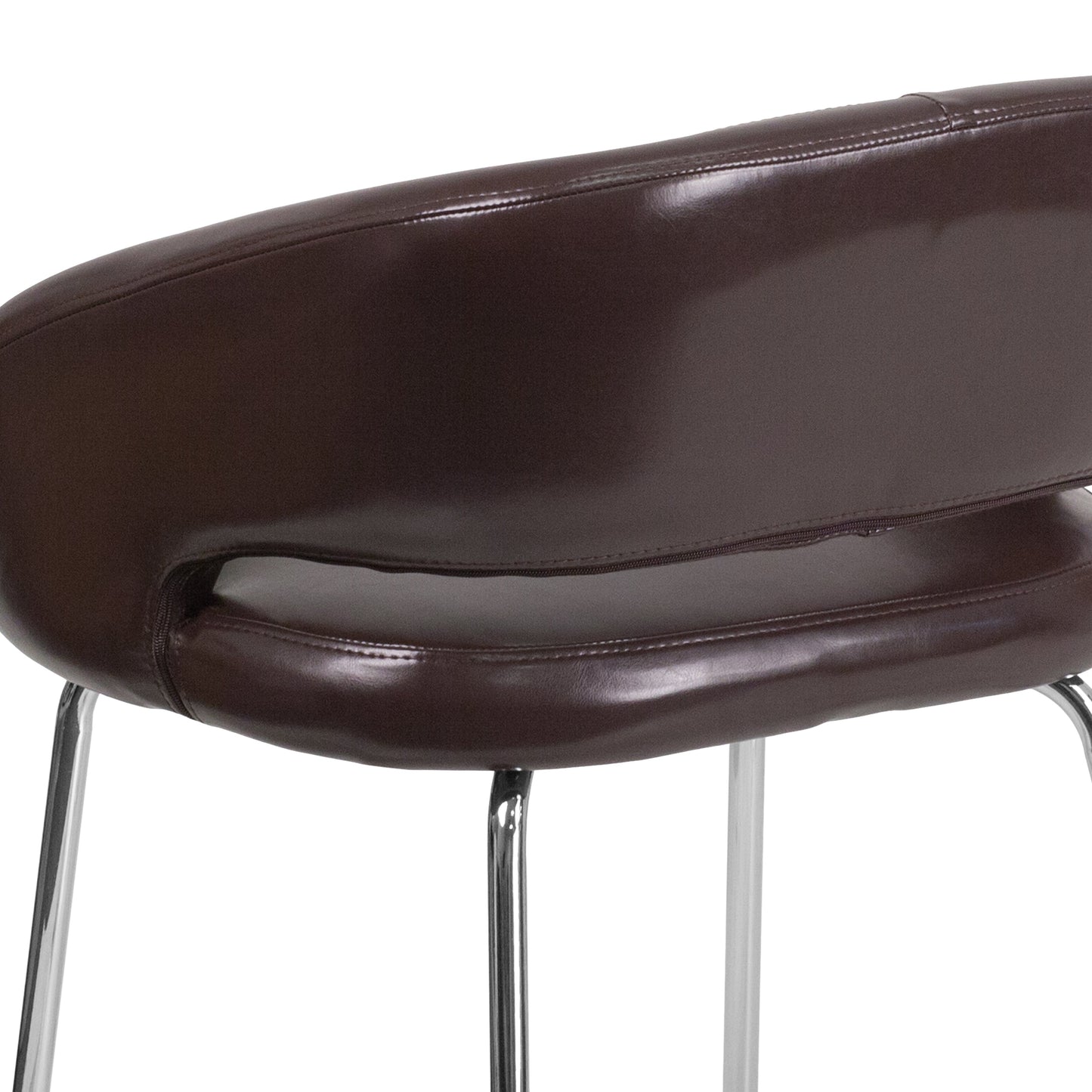 Brown Leather Side Chair CH-162731-BN-GG