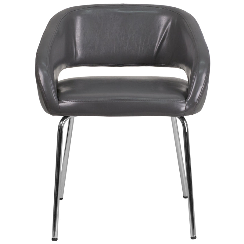 Gray Leather Side Chair CH-162731-GY-GG