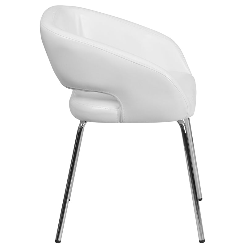 White Leather Side Chair CH-162731-WH-GG