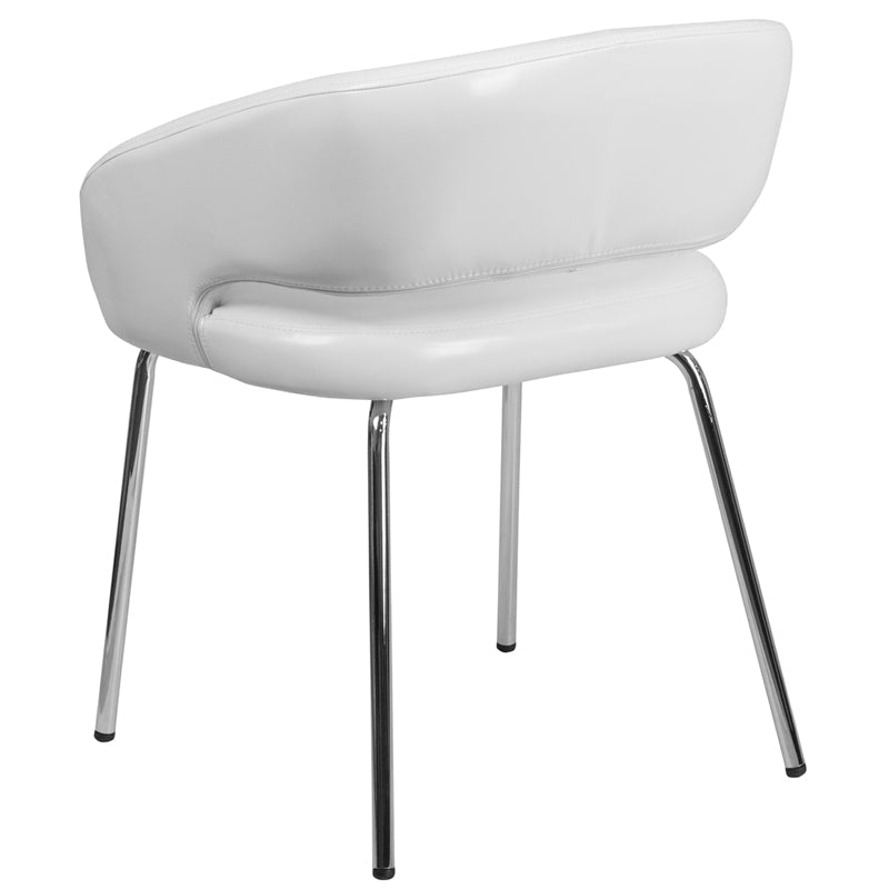 White Leather Side Chair CH-162731-WH-GG