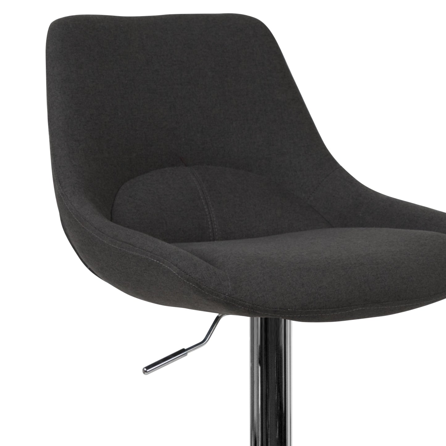 Black Fabric Swivel Bar Stool CH-182050X000-BKFAB-GG