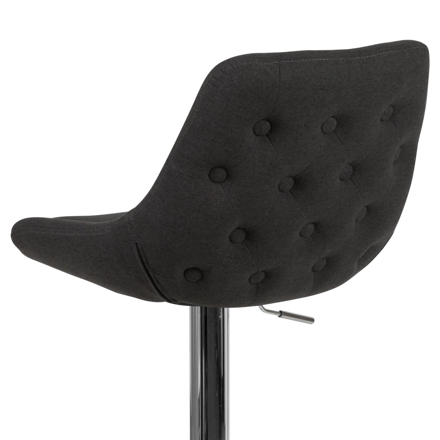 Black Fabric Swivel Bar Stool CH-182050X000-BKFAB-GG