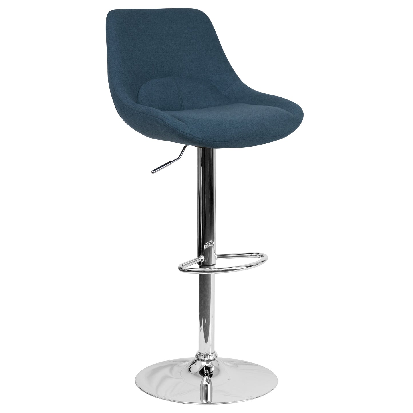 Blue Fabric Swivel Bar Stool CH-182050X000-BLFAB-GG