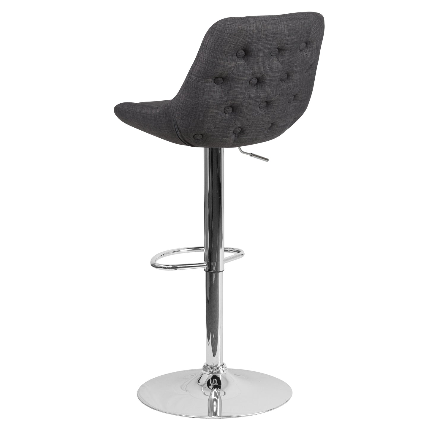 Dark Gray Fabric Bar Stool CH-182050X000-DKGYFAB-GG