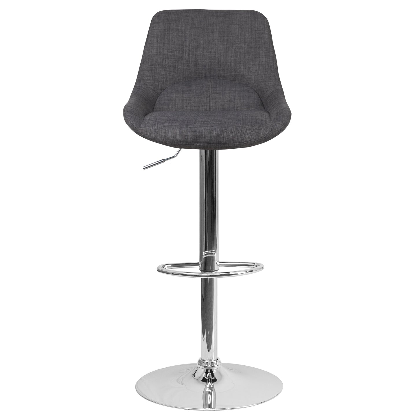 Dark Gray Fabric Bar Stool CH-182050X000-DKGYFAB-GG