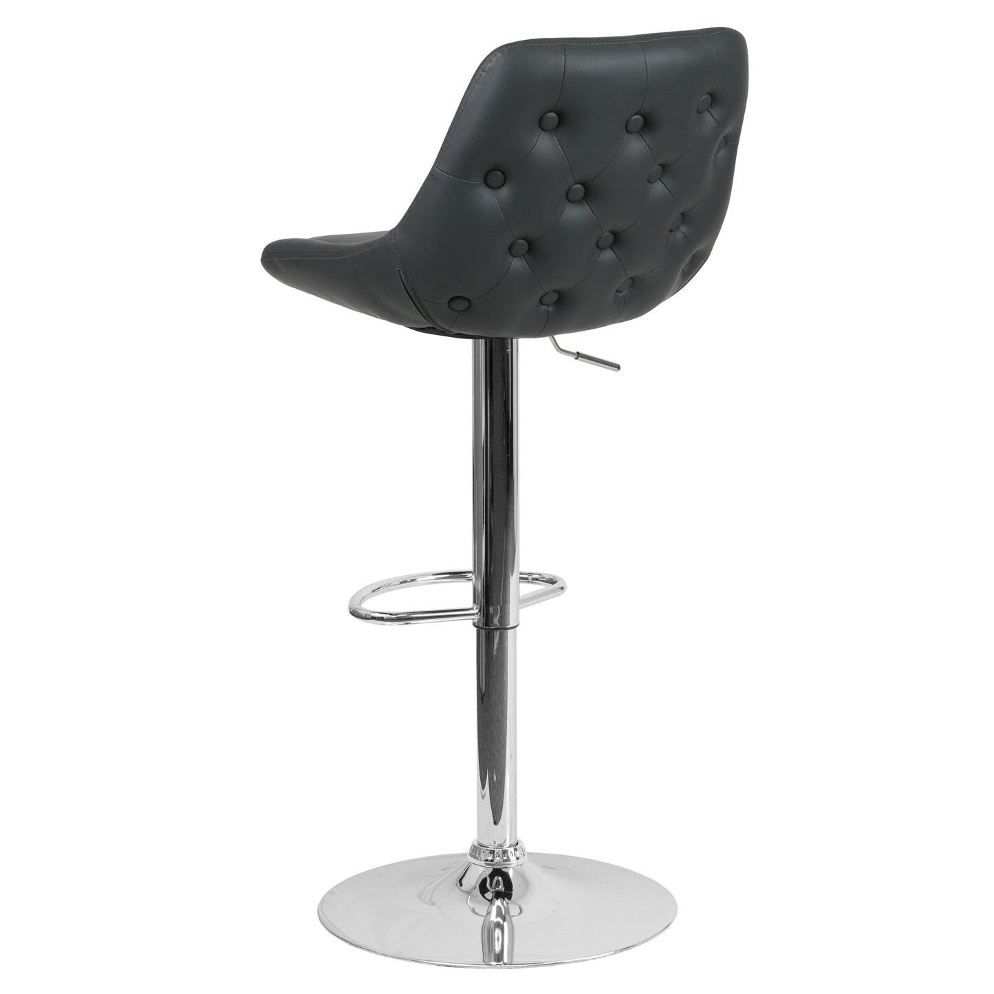 Gray Vinyl Swivel Bar Stool CH-182050X000-GY-V-GG