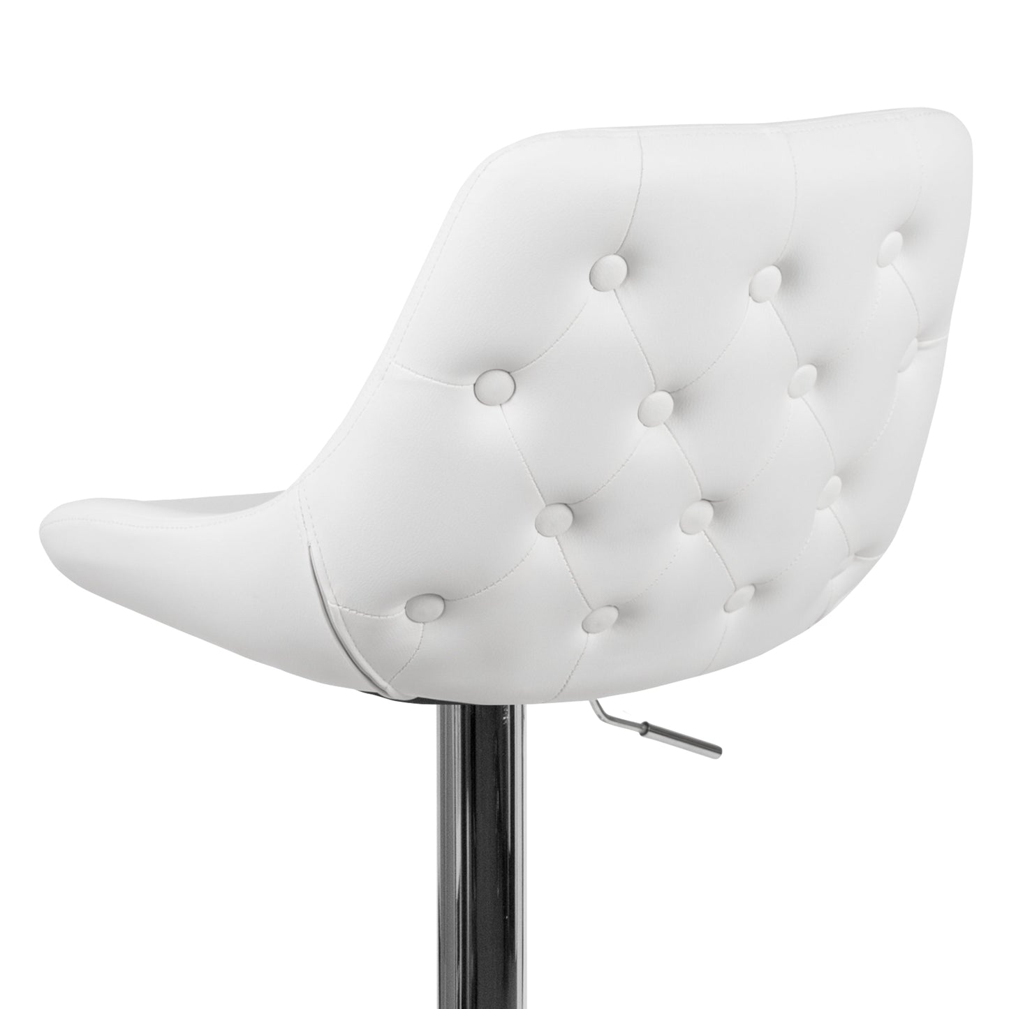 White Vinyl Swivel Bar Stool CH-182050X000-WH-V-GG