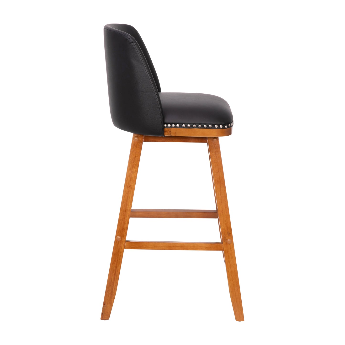 2PK 30" Black Leather Stools CH-192162X000PU-30-BK-GG