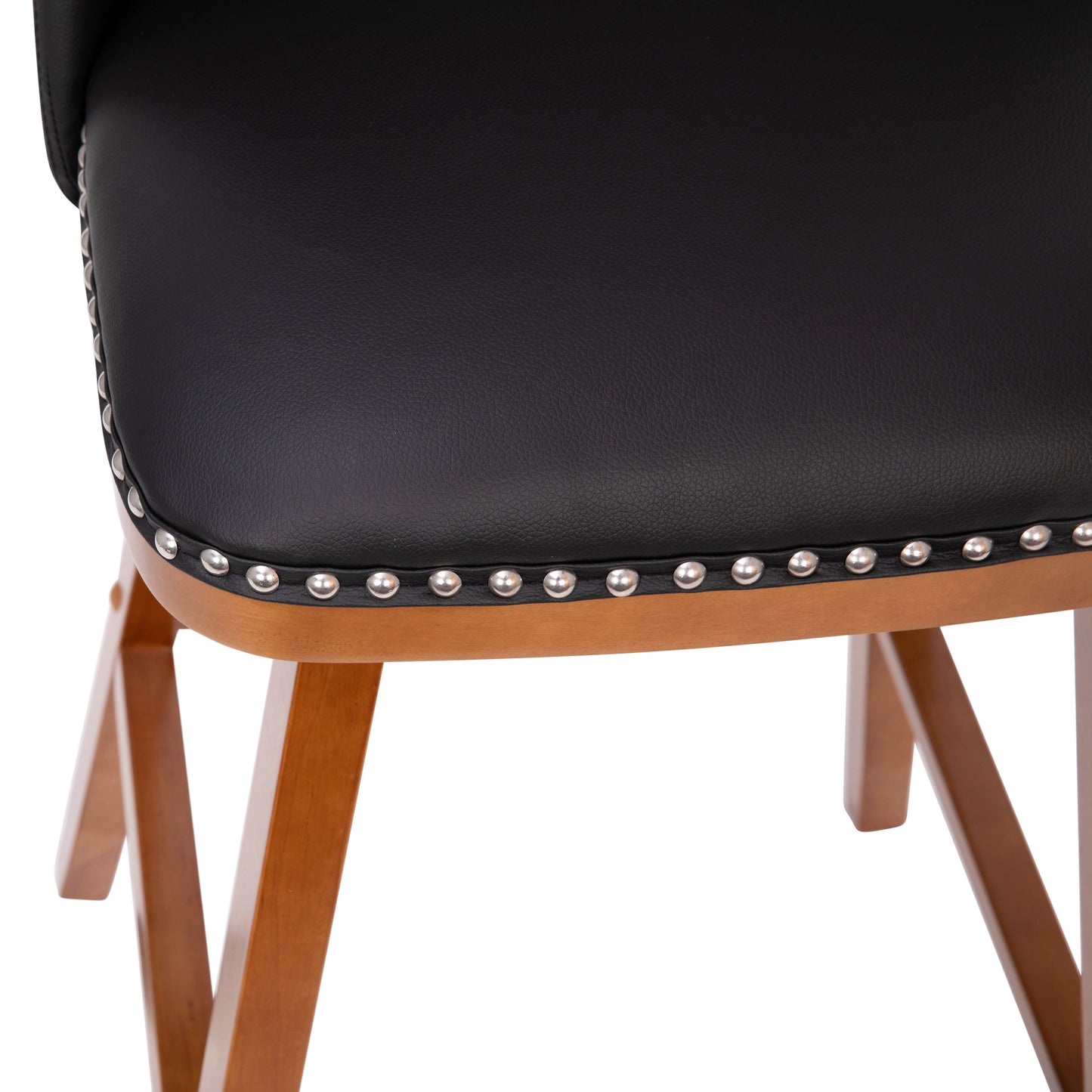 2PK 30" Black Leather Stools CH-192162X000PU-30-BK-GG