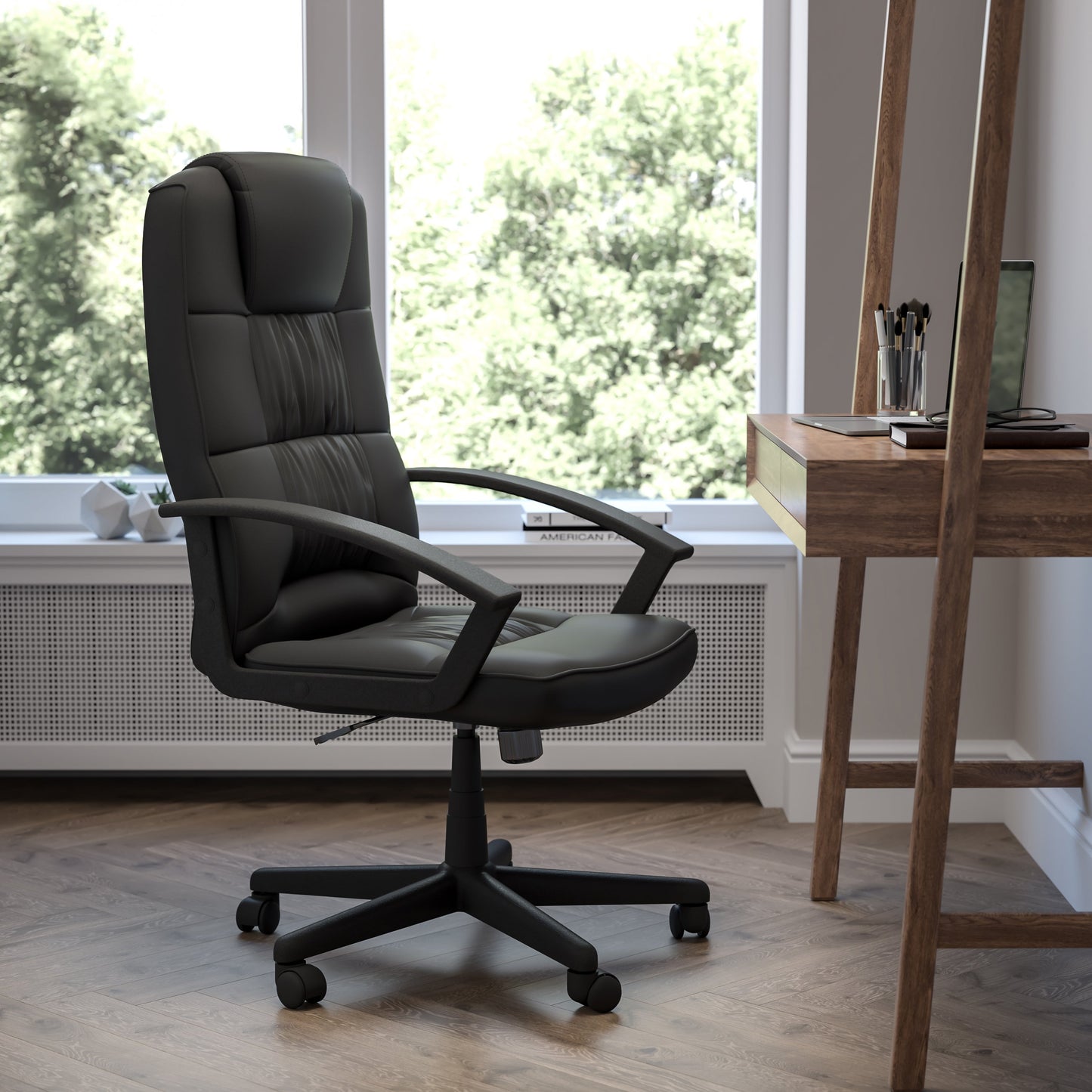 Black LeatherSoft Task Chair CH-197051X000-BK-GG