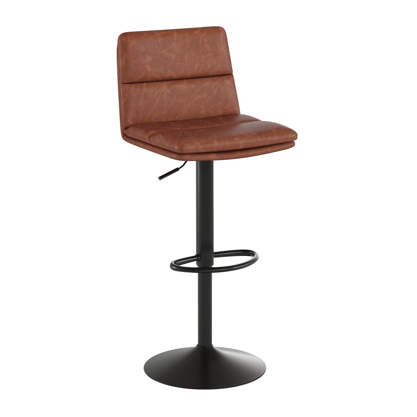 2PK Cognac Adjustable Stools CH-202071-BR-GG