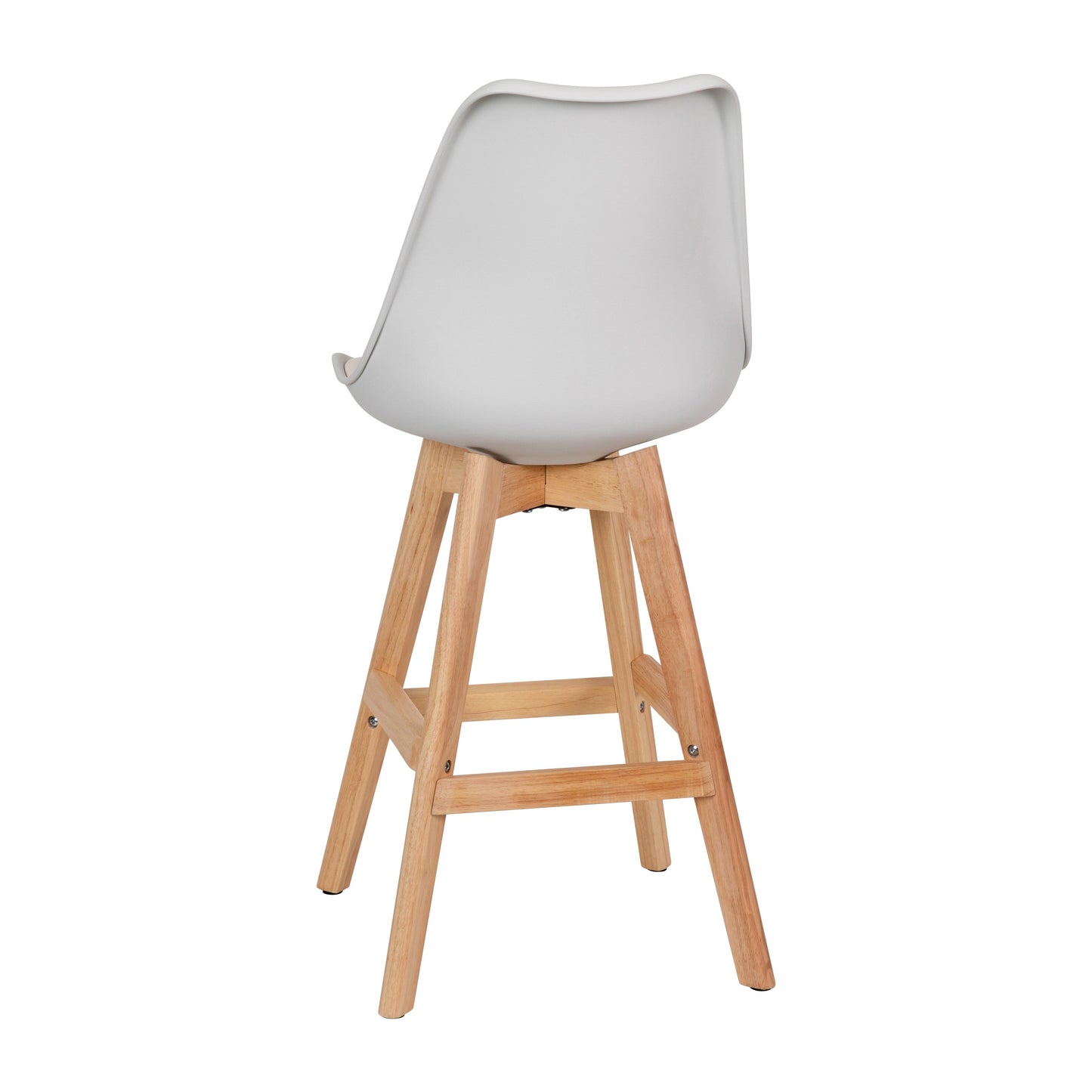 2PK 27" White Leather Stools CH-210925-7-WH-GG