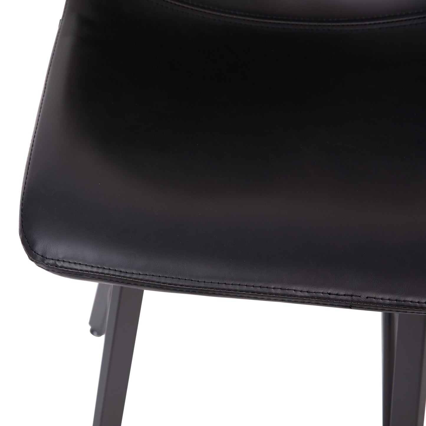 2PK 24" Black Leather Stools CH-212069-24-BK-GG