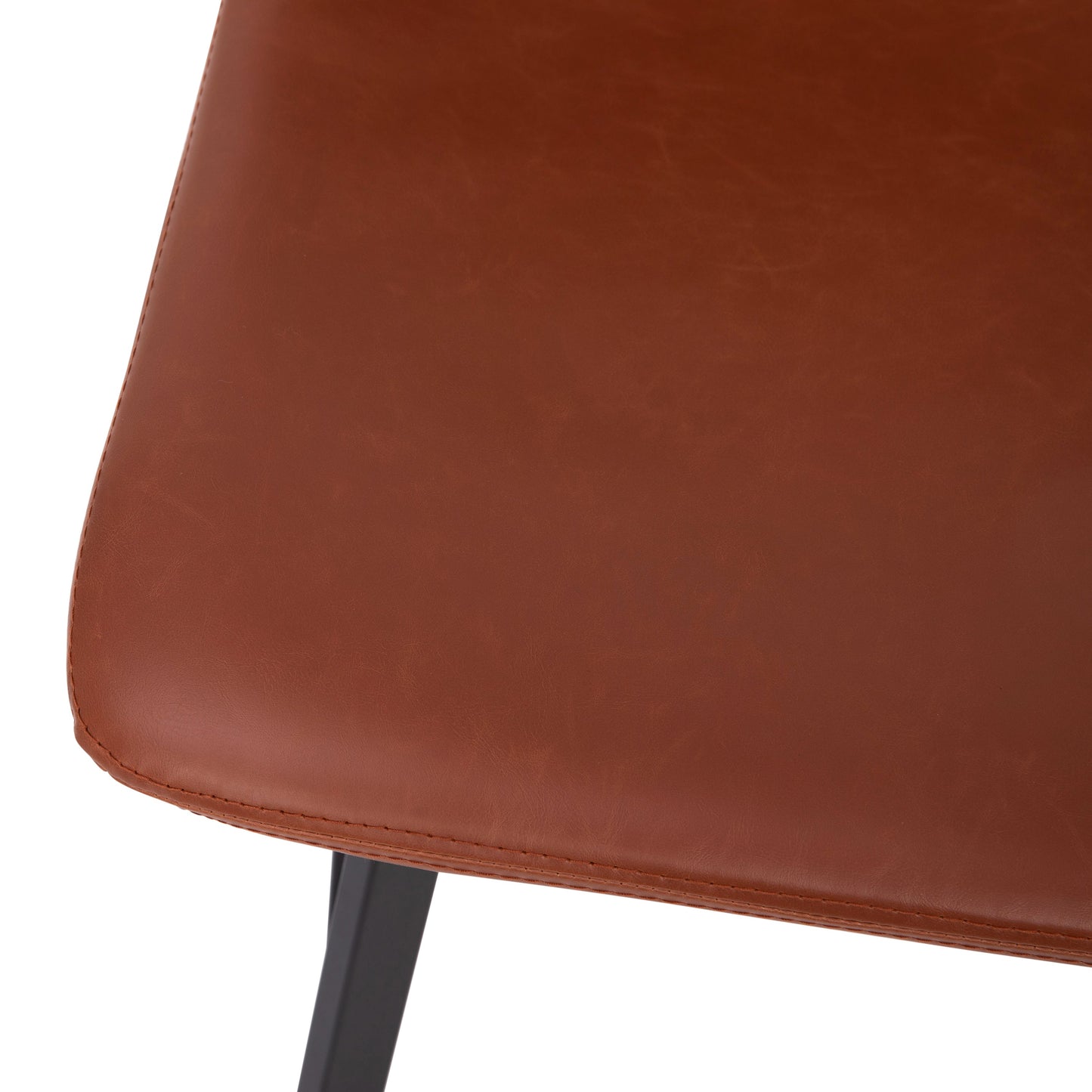 2PK 24" Cognac Leather Stools CH-212069-24-BR-GG