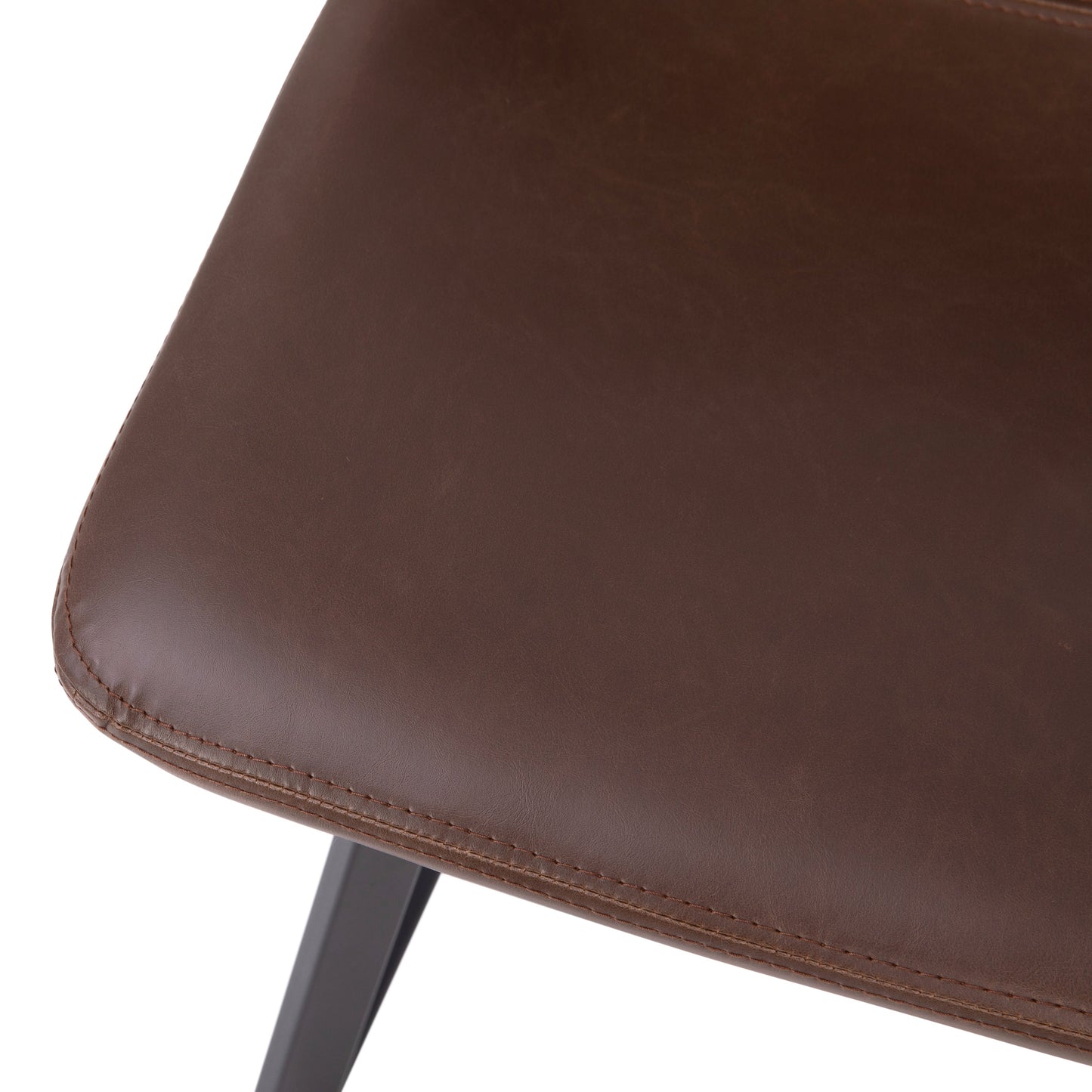 2PK 24" Brown Leather Stools CH-212069-24-DKBR-GG