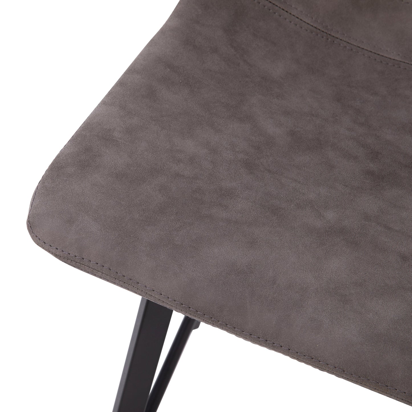 2PK 24" Gray Leather Stools CH-212069-24-GY-GG