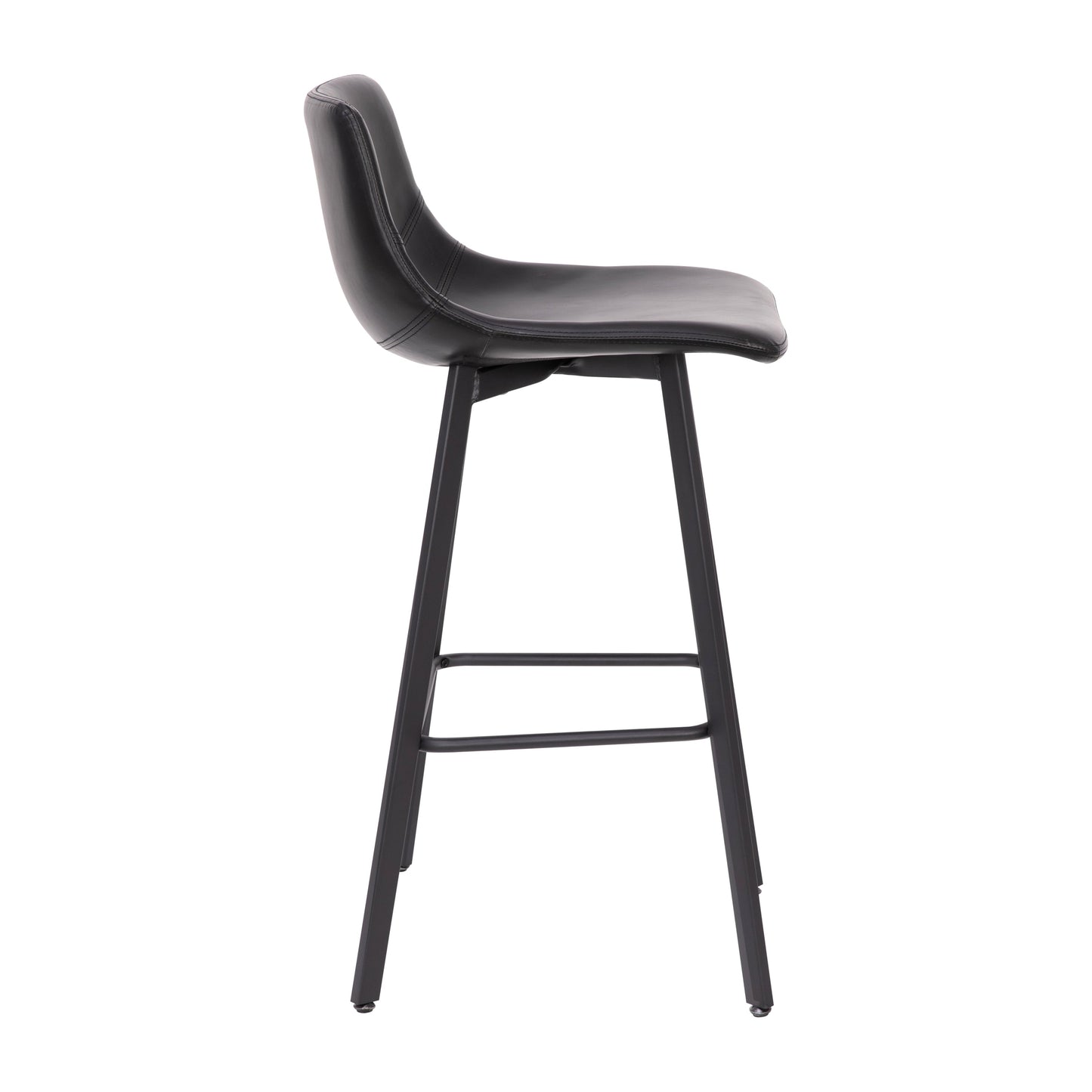 2PK 30" Black Leather Stools CH-212069-30-BK-GG