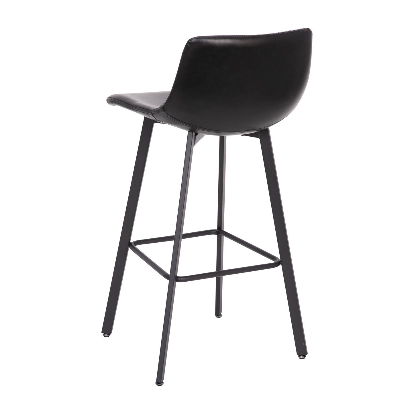 2PK 30" Black Leather Stools CH-212069-30-BK-GG