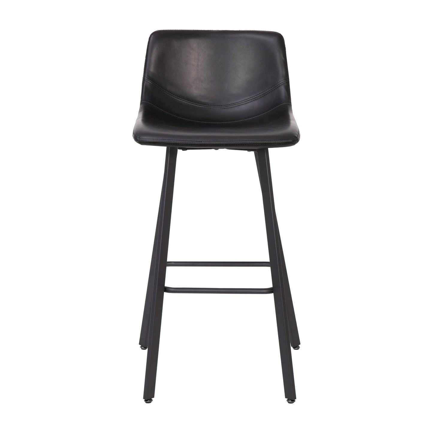 2PK 30" Black Leather Stools CH-212069-30-BK-GG