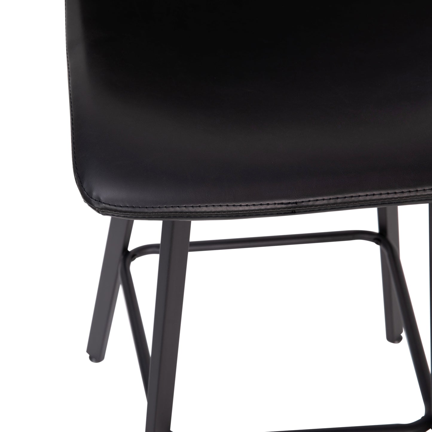 2PK 30" Black Leather Stools CH-212069-30-BK-GG