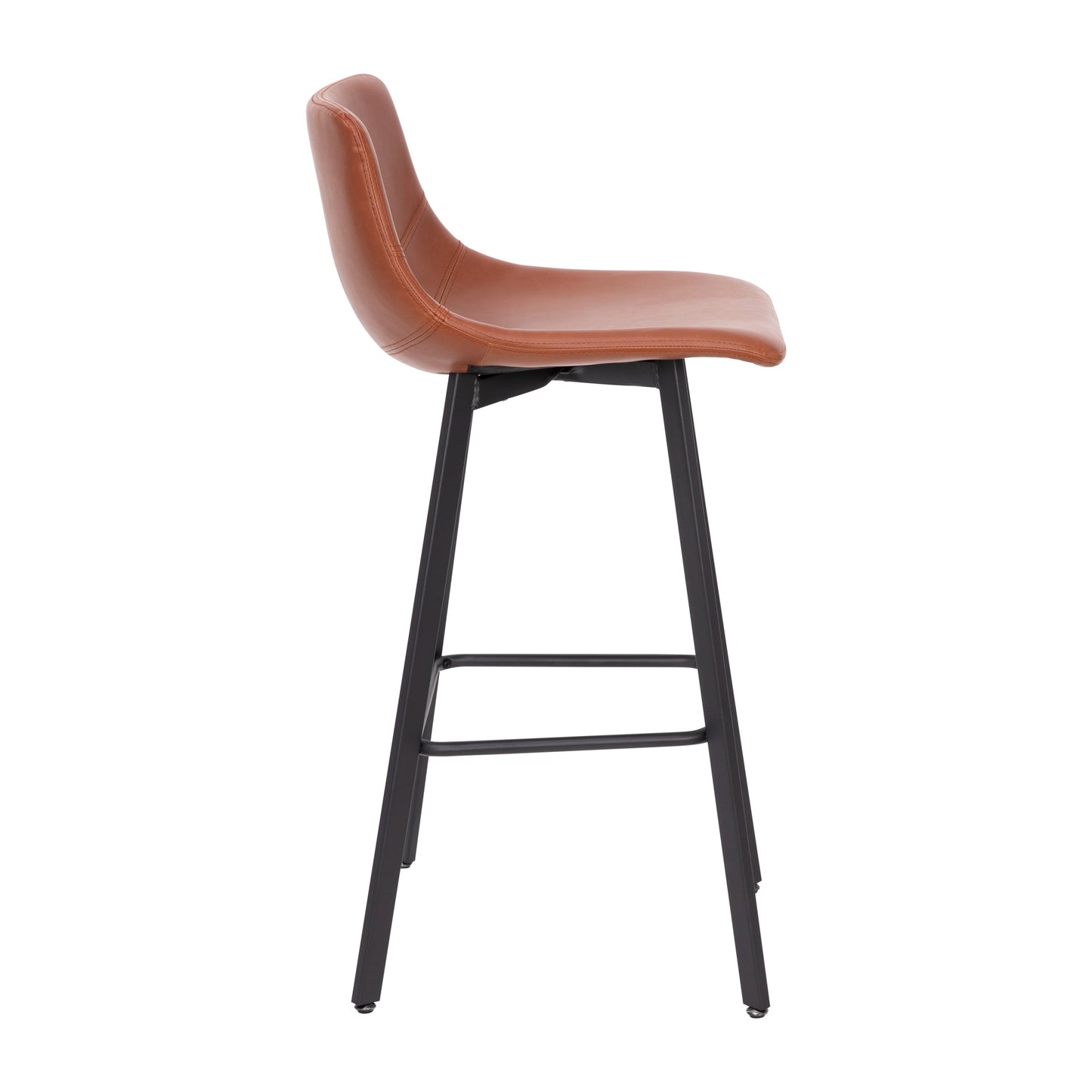 2PK 30" Cognac Leather Stools CH-212069-30-BR-GG