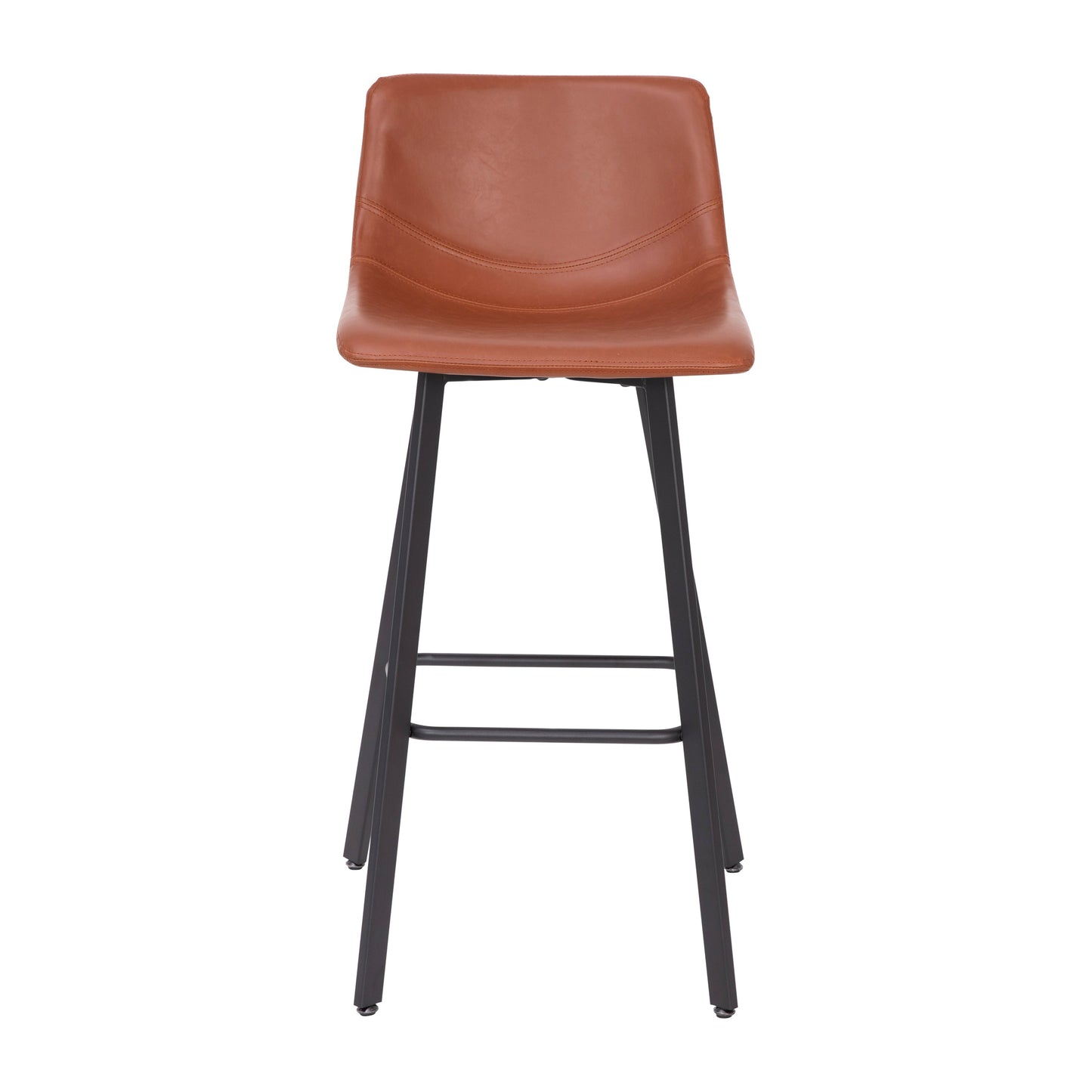 2PK 30" Cognac Leather Stools CH-212069-30-BR-GG