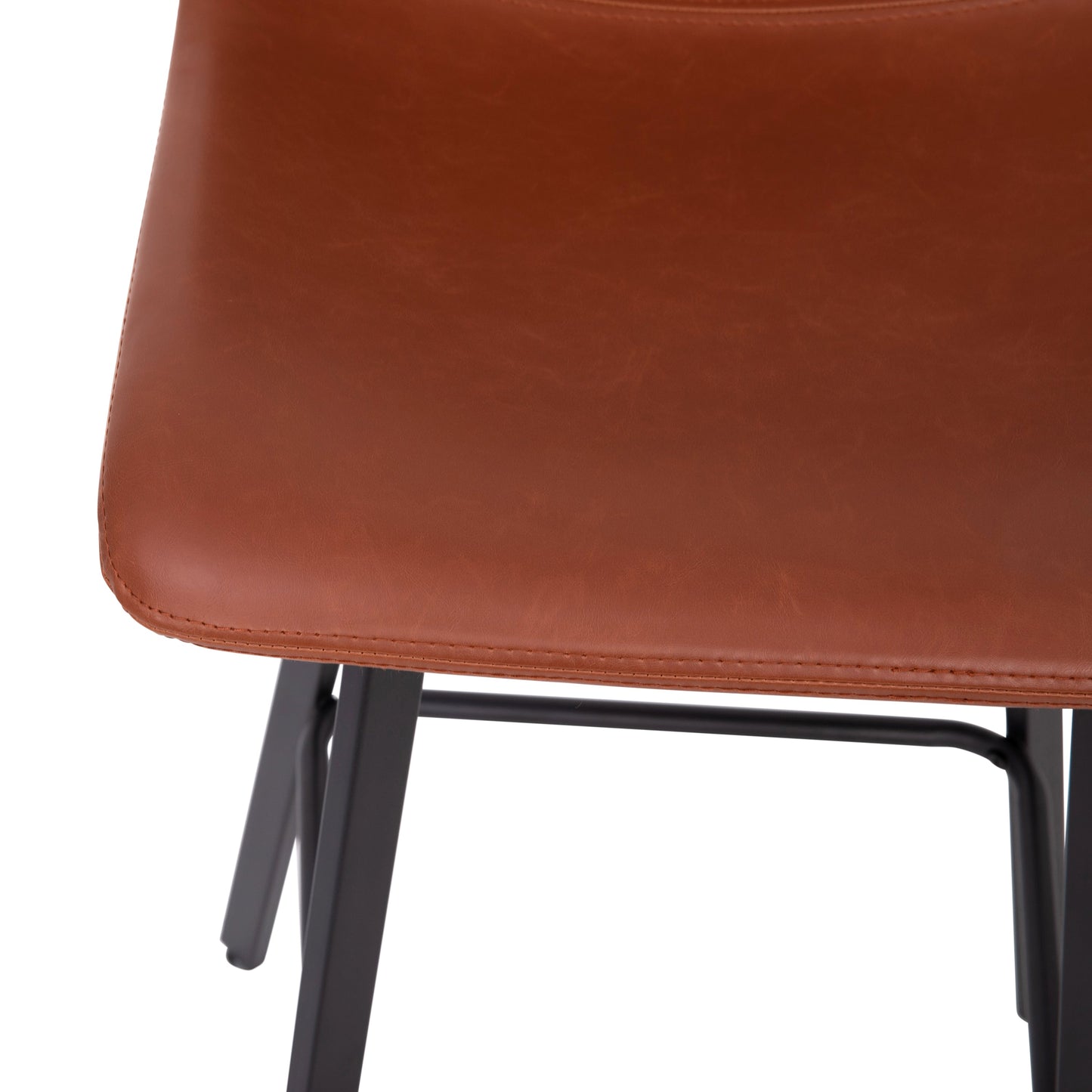 2PK 30" Cognac Leather Stools CH-212069-30-BR-GG