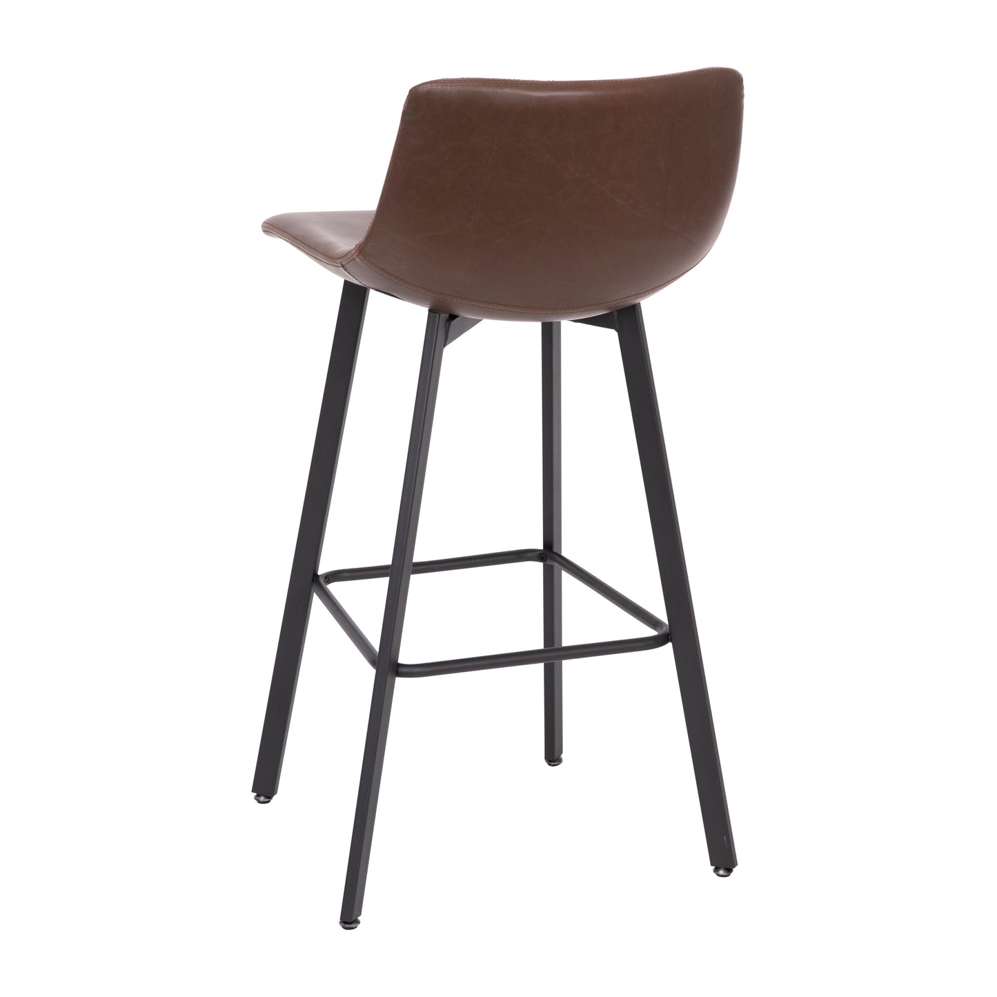 2PK 30" Brown Leather Stools CH-212069-30-DKBR-GG