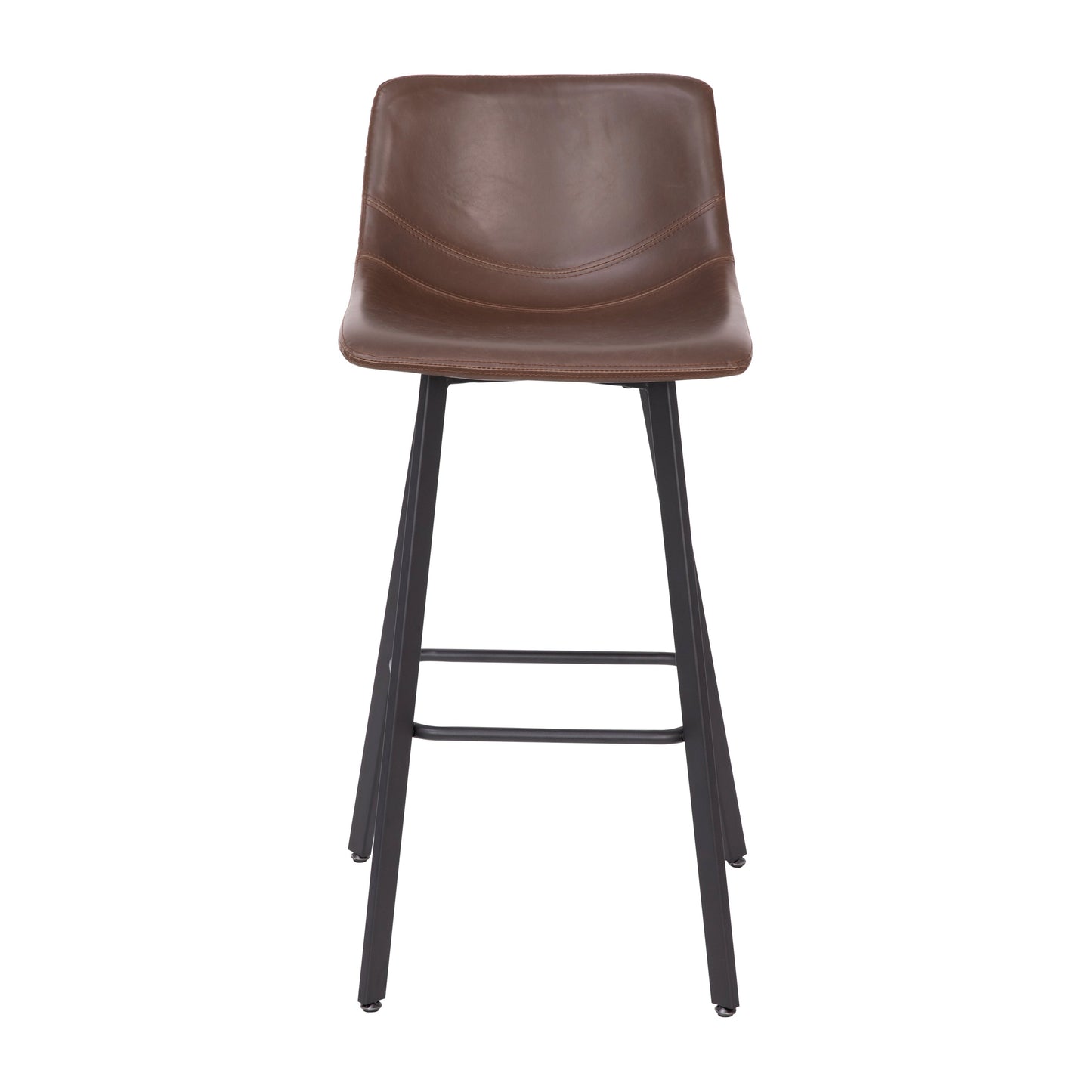 2PK 30" Brown Leather Stools CH-212069-30-DKBR-GG