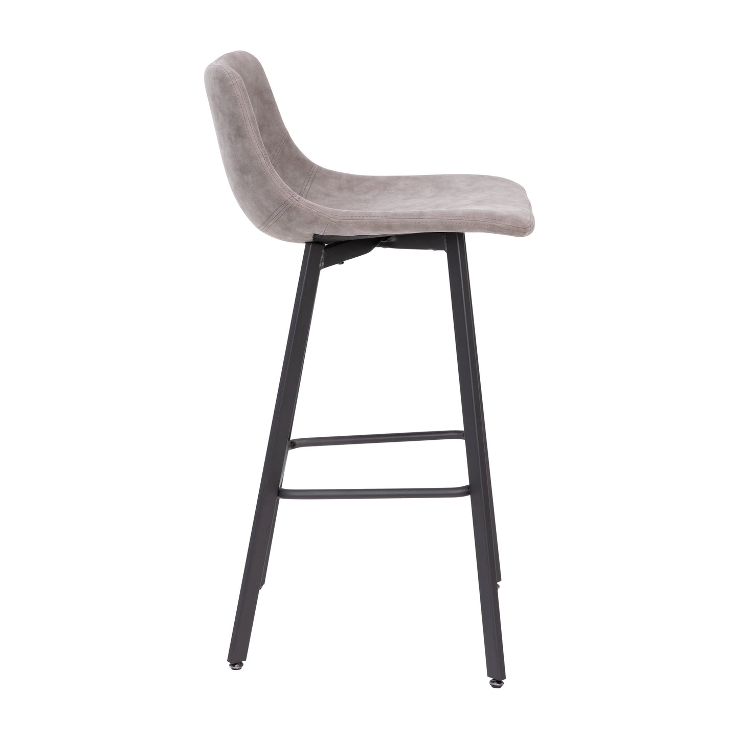 2PK 30" Gray Leather Stools CH-212069-30-GY-GG