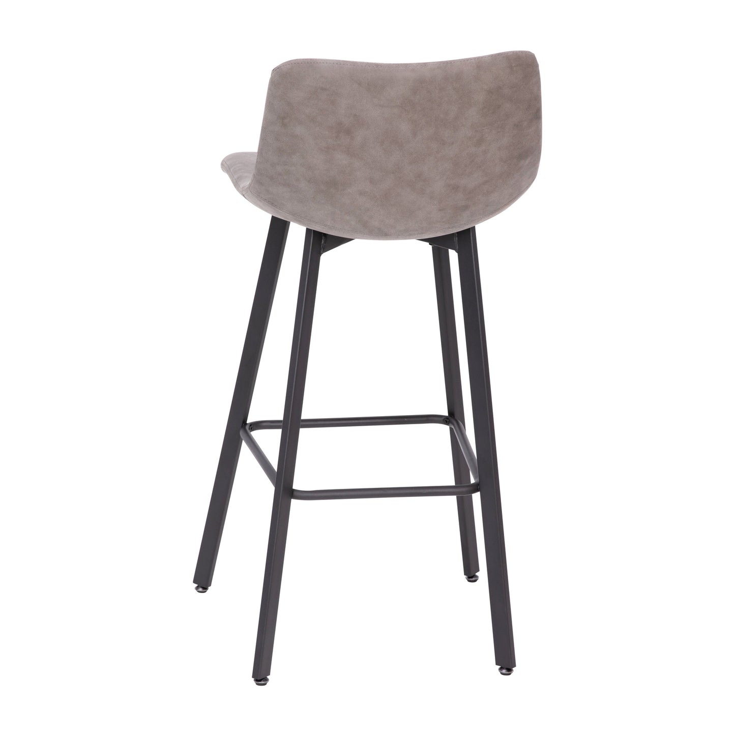 2PK 30" Gray Leather Stools CH-212069-30-GY-GG