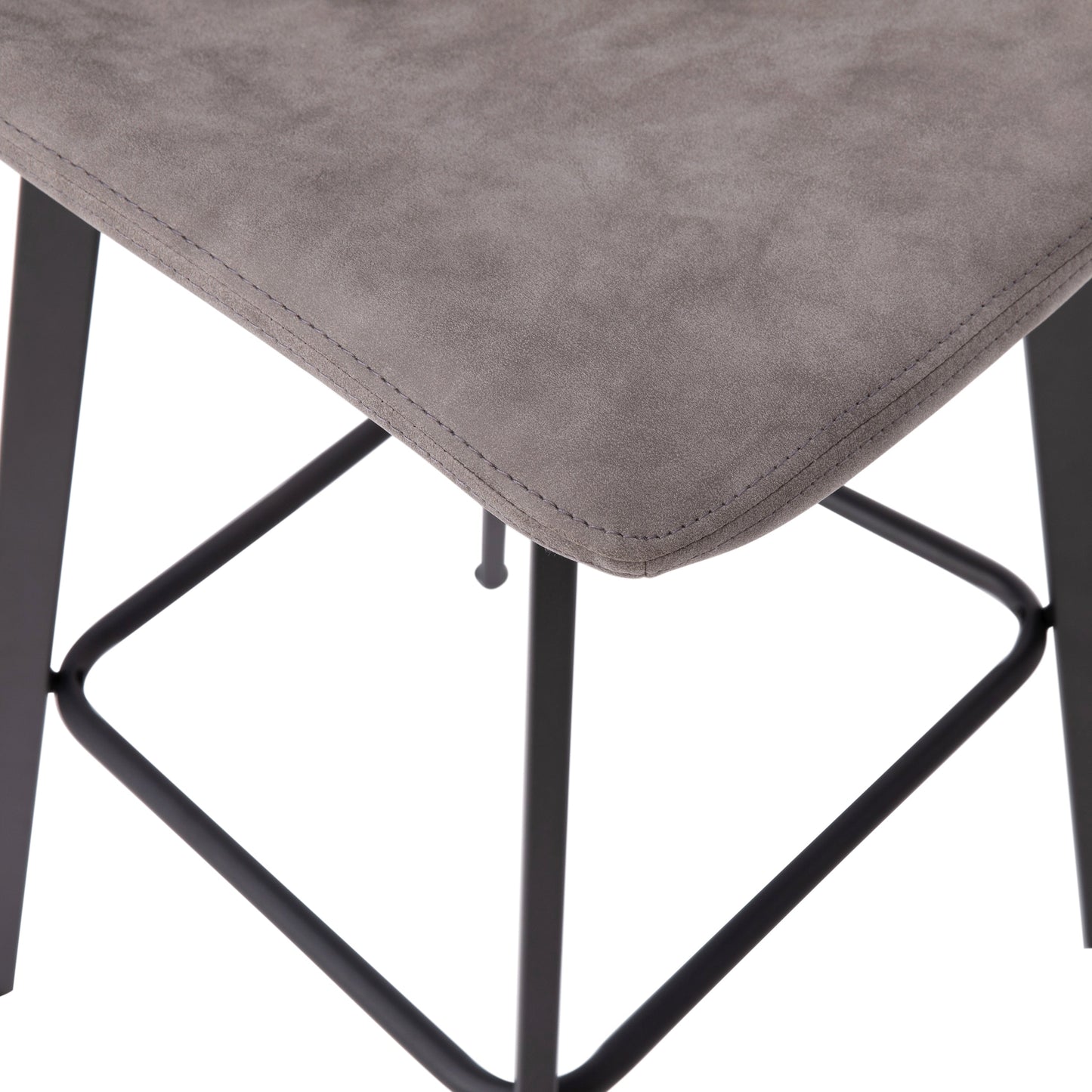 2PK 30" Gray Leather Stools CH-212069-30-GY-GG