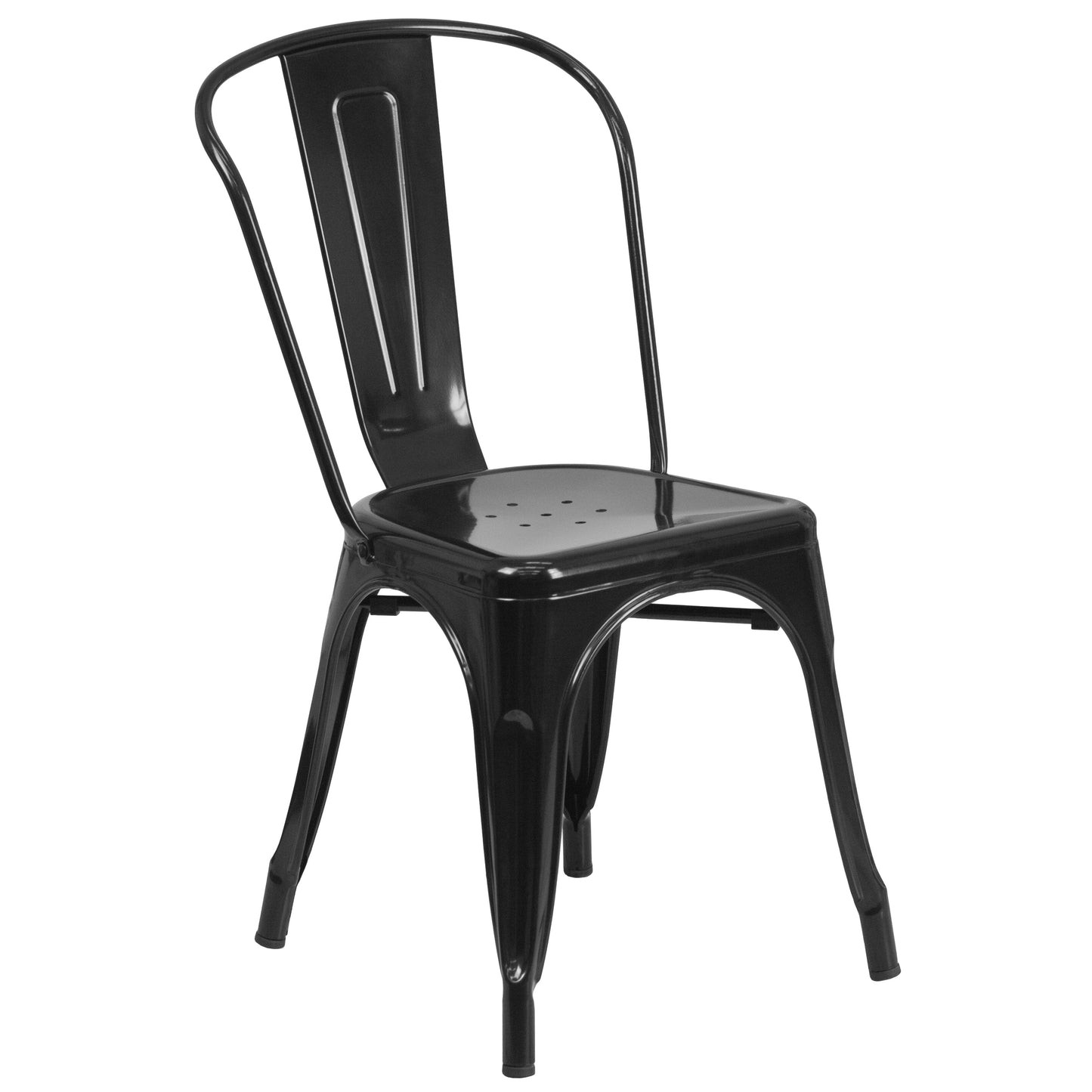 Stackable Metal Dining Chair for Indoor or Outdoor Use