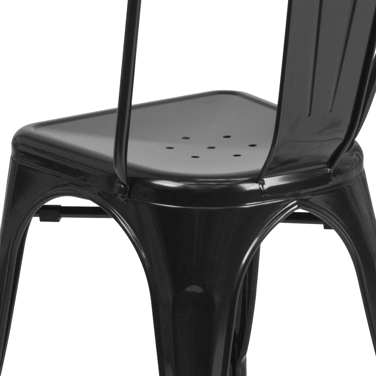 Stackable Metal Dining Chair for Indoor or Outdoor Use