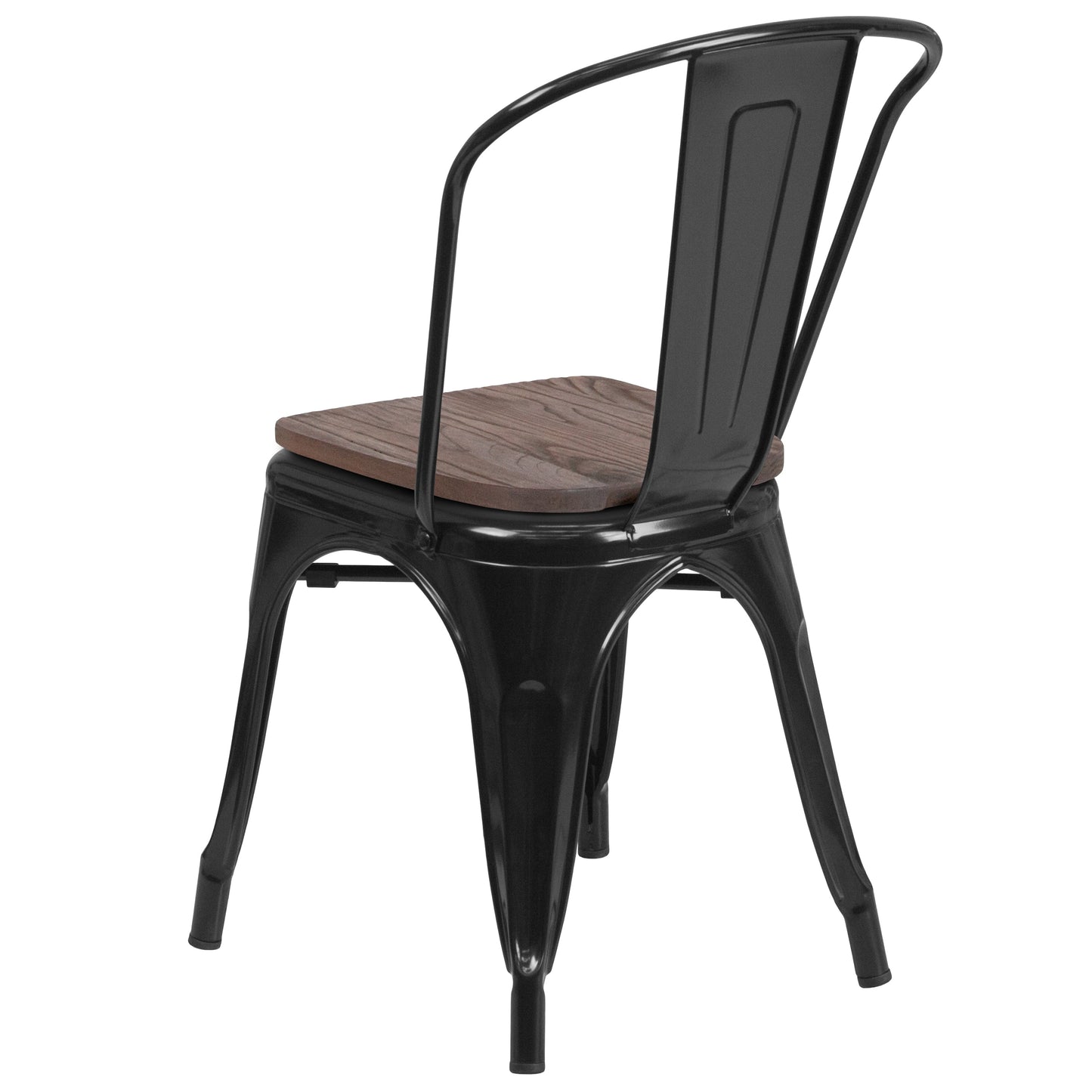 Stackable Metal Dining Chair for Indoor Spaces