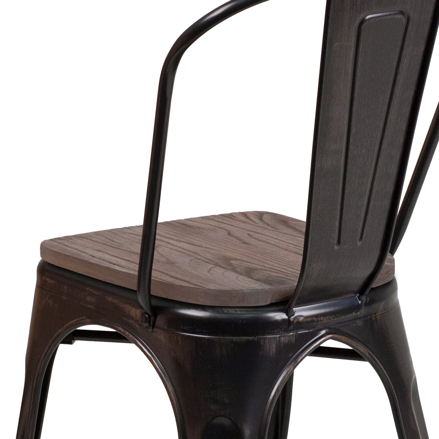 Stackable Metal Dining Chair for Indoor Spaces