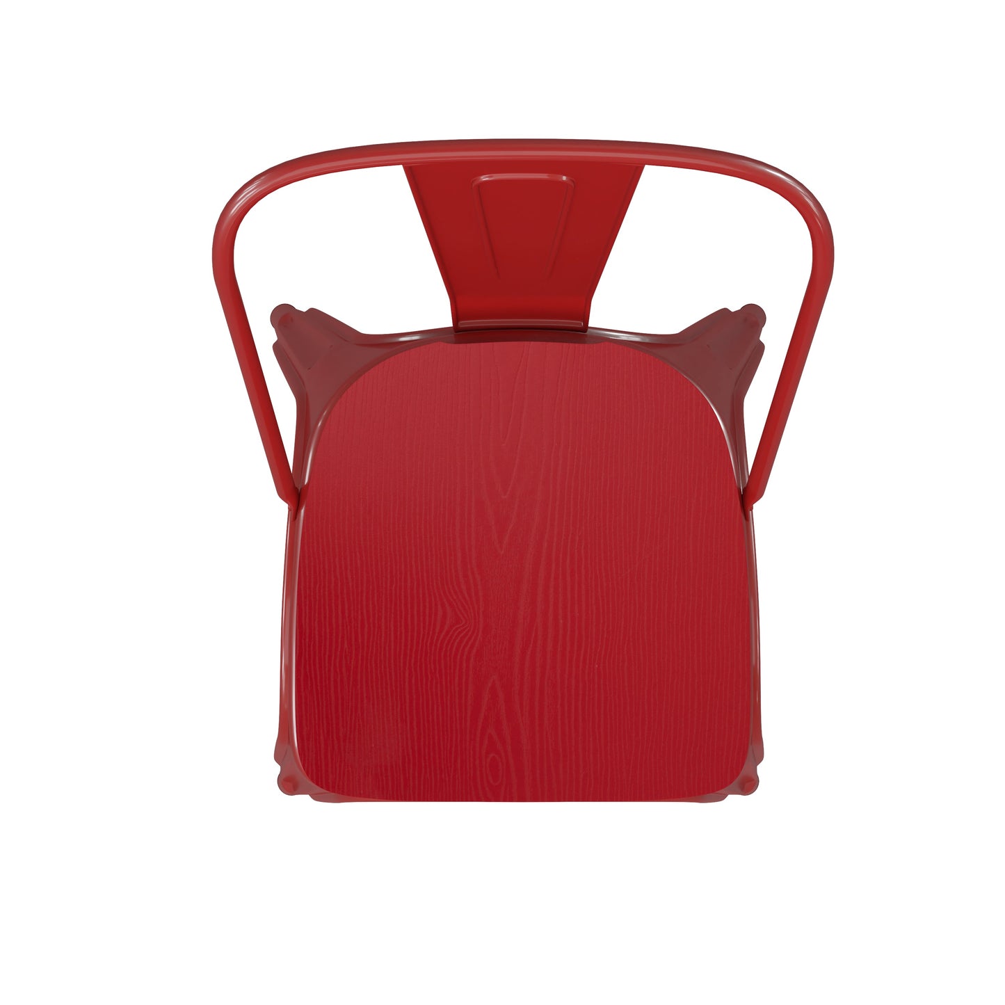 Modern Colorful Stack Chair with Poly Resin Seat for Commercial or Residential Use