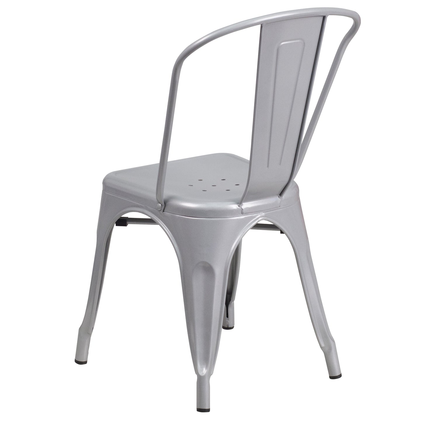 Stackable Metal Dining Chair for Indoor or Outdoor Use