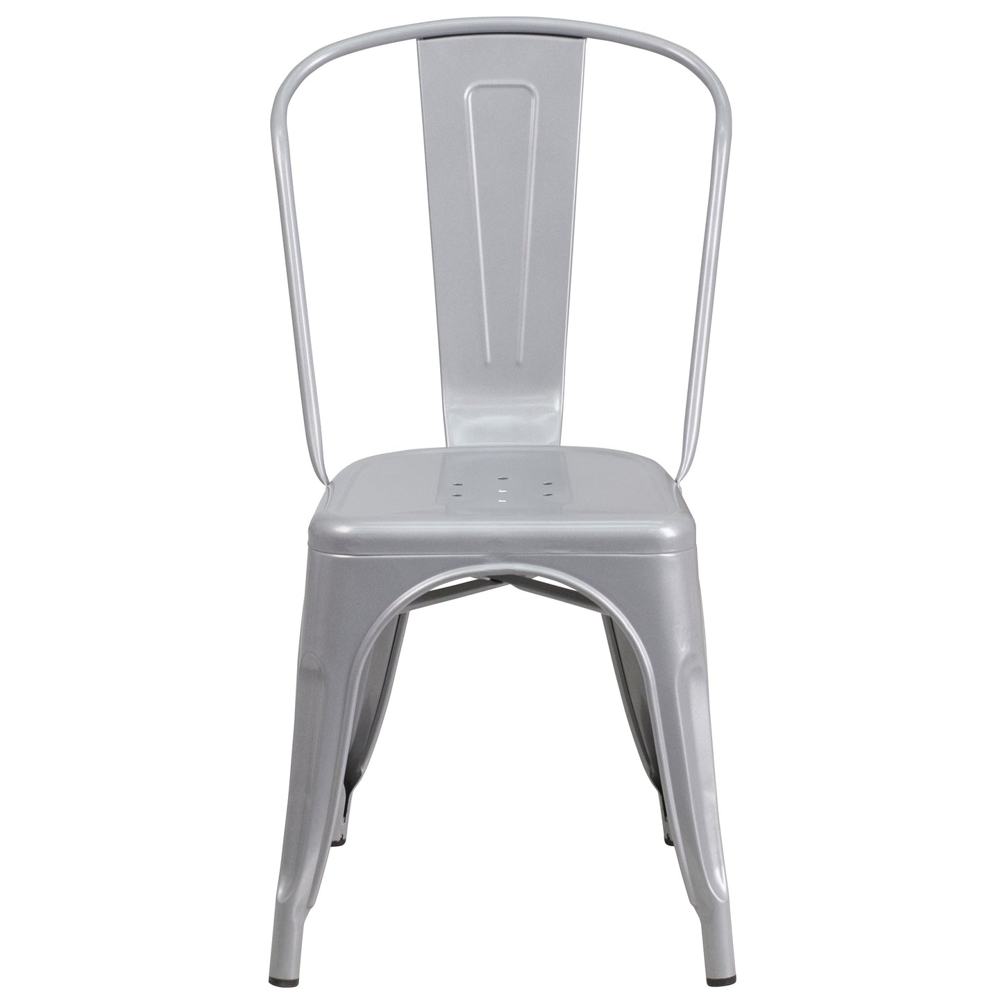 Stackable Metal Dining Chair for Indoor or Outdoor Use