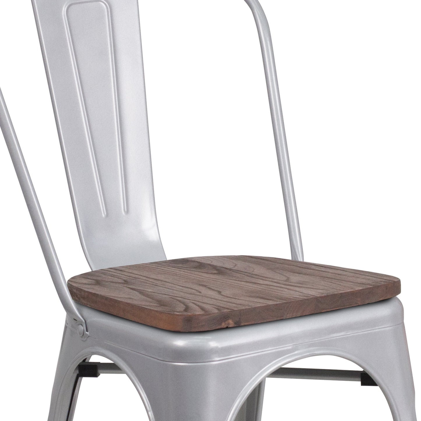 Stackable Metal Dining Chair for Indoor Spaces