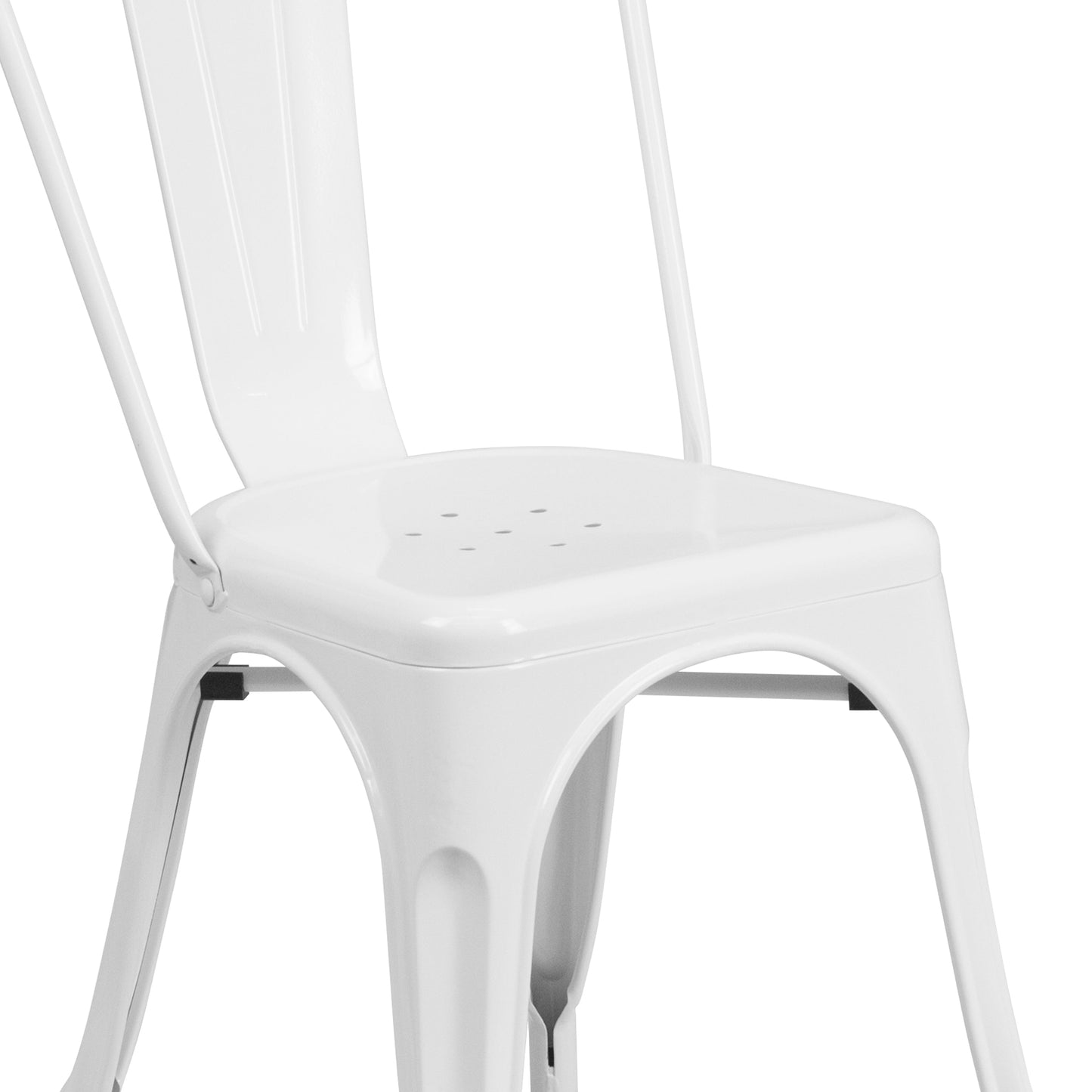 White Metal Chair CH-31230-WH-GG